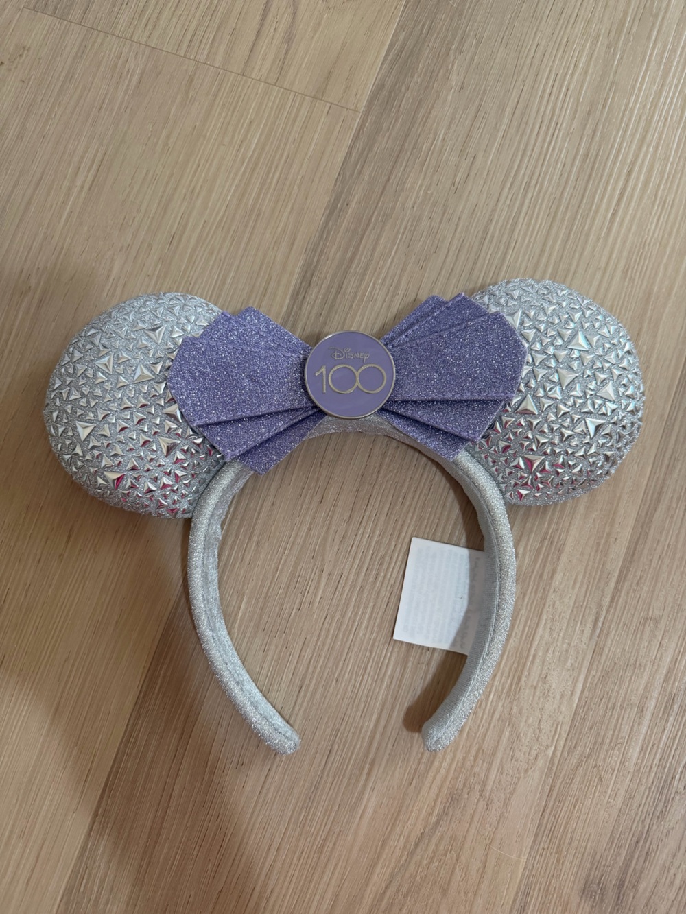 Disney Silver & Lavender 100th Anniversary Minnie Headband